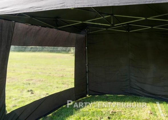 Easy up tent 3x3 meter voorkant huren - Partytentverhuur Dordrecht